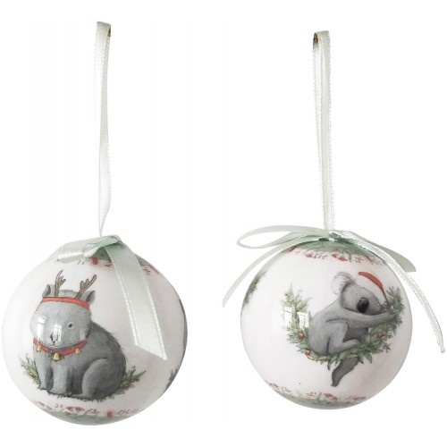 Koala and Wombat Bauble  4pc  5cm