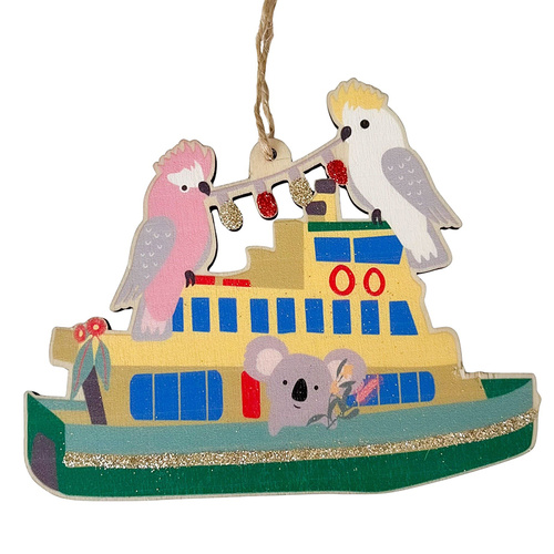 Oz Animals with Ferry Christmas Hanging Decoration