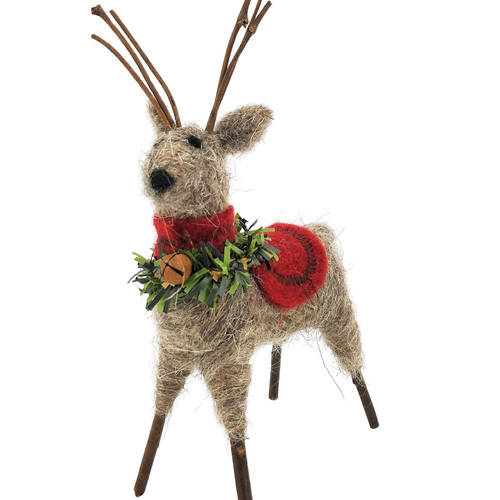 Standing Felt Reindeer Small 17cmH