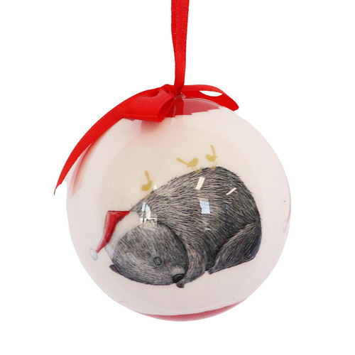Wombat Bauble 7cm Gift Boxed