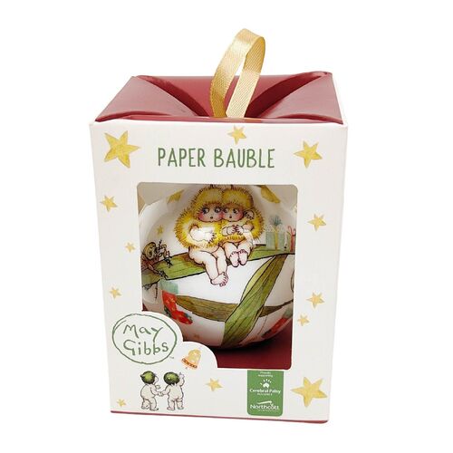 May Gibbs Wattle Blossom Baby Bauble Gift Box 8cm