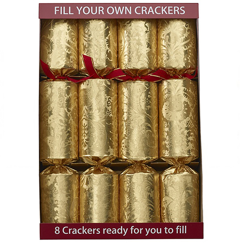 Fill your Own Christmas Crackers Decadence Gold 8pk