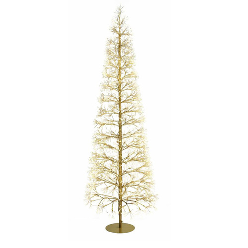 1500 LED  Micro LED Firecracker Gold Tree 120cm