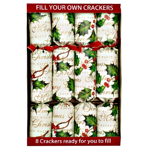 Fill your Own Christmas Crackers Bows and Berries 8pk