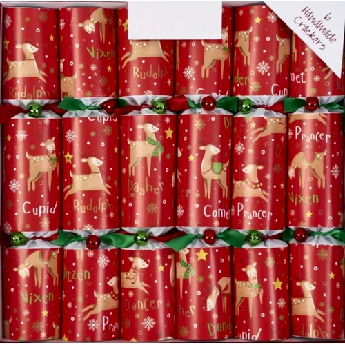 Rudolf & Friends Crackers - "Yes or No" game 6pk
