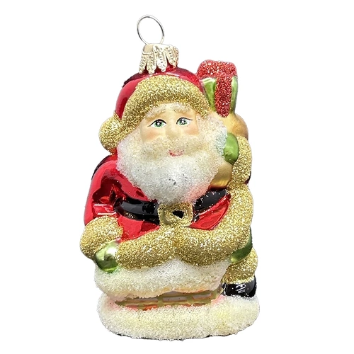 Christmas Santa Boxed Decoration 9cm