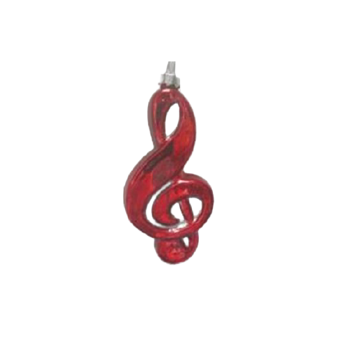 Treble Clef Christmas Decoration 11cm