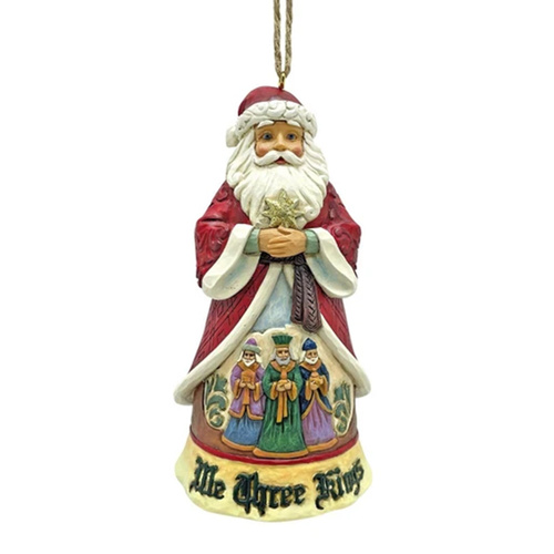 Santa We Three Kings Christmas Ornament  11cm