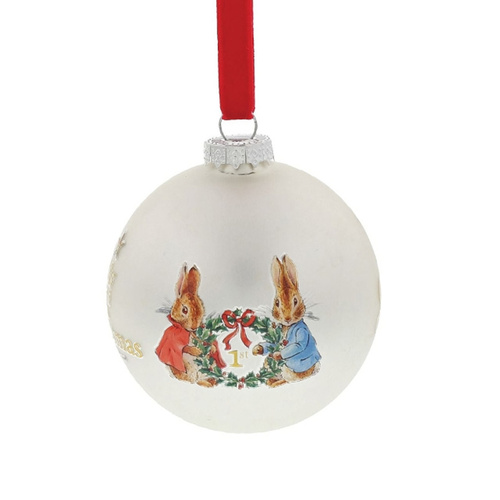 Peter Rabbit Babies First Christmas Hanging Ornament