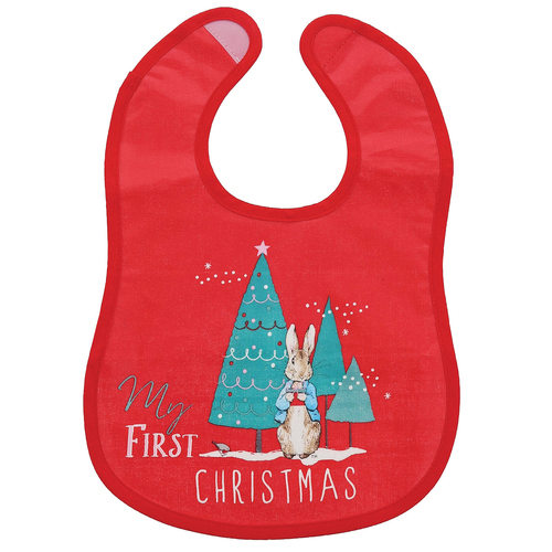 Peter Rabbit First Christmas Bib