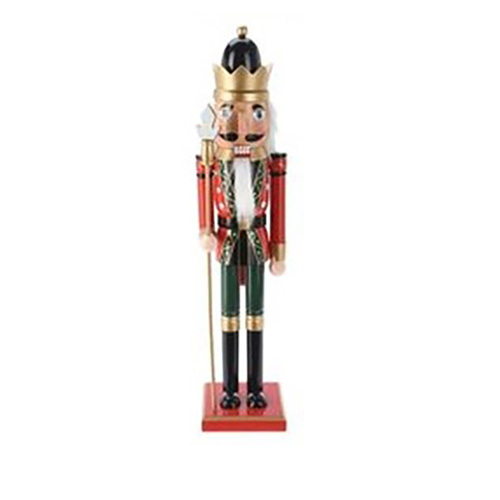 Nutcracker Red Green with Black Crown
