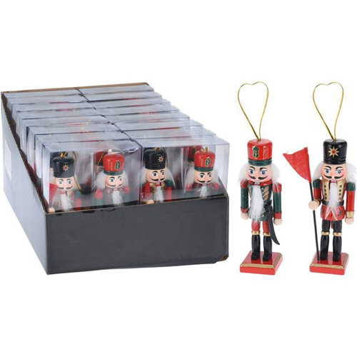 Hanging Christmas Nutcracker Decorations 12cm.