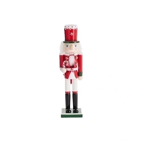 Candy Nutcracker Red with Cupcake Hat 38cm