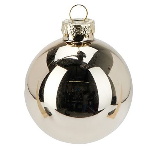 Mixed Champagne Glass Hanging Christmas Baubles