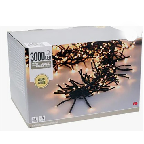 3000 Warm White  LED Cluster 21.8m