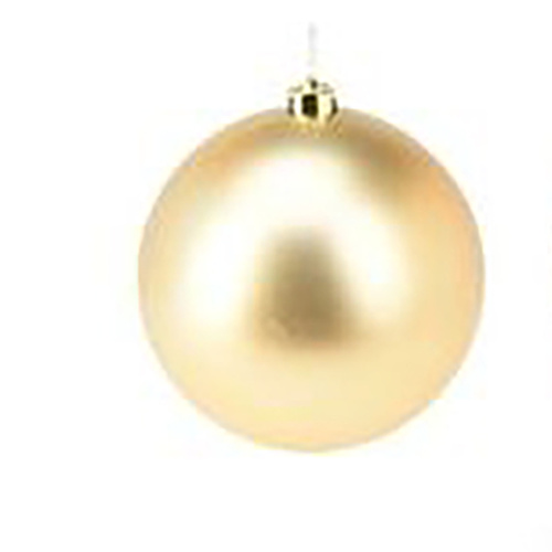 Gold Matt 18cm Hanging Christmas Bauble