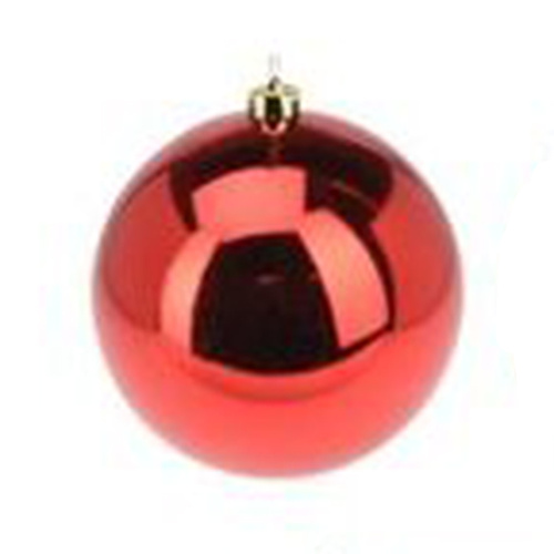 Red Gloss 18cm Hanging Christmas Bauble
