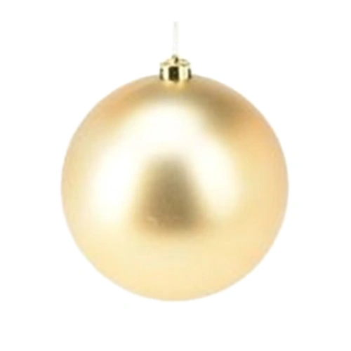 Gold Matte 25cm Hanging Christmas Bauble