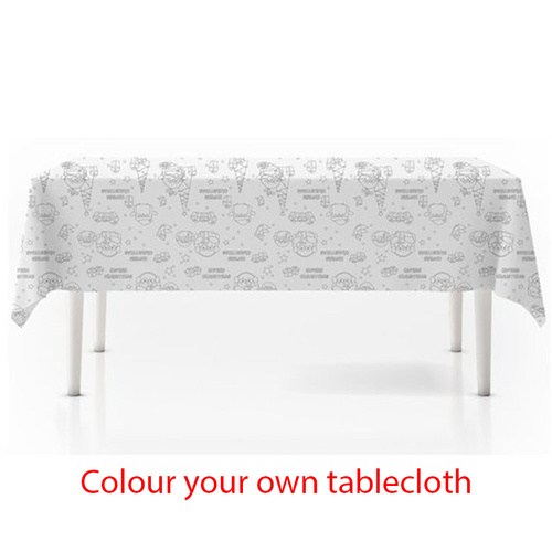 Colour Your Own  Christmas Tablecloth